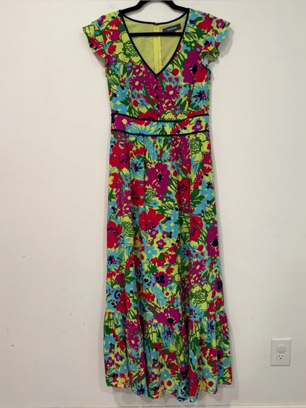 ModCloth Eyes On You Floral Maxi Dress L